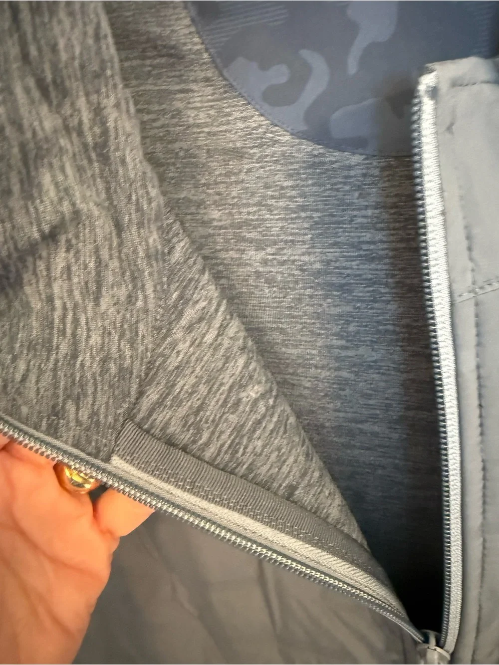 Southern Tide Abercorn Performance Quilted Grey Men's Vest - Full-Zip Layer XXL